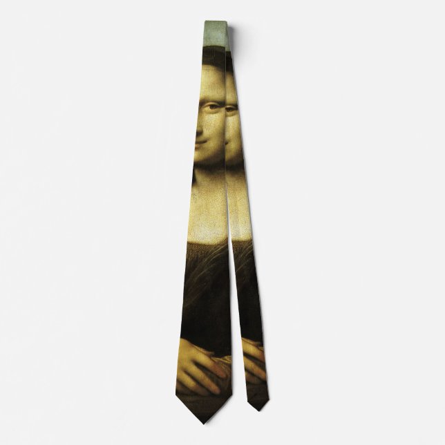 Leonardo da Vinci's Mona Lisa, Renaissance Art Neck Tie (Front)