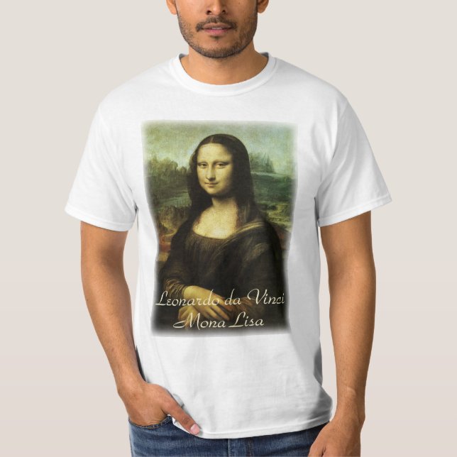 Leonardo da Vinci's Mona Lisa, Renaissance Art T-Shirt (Front)