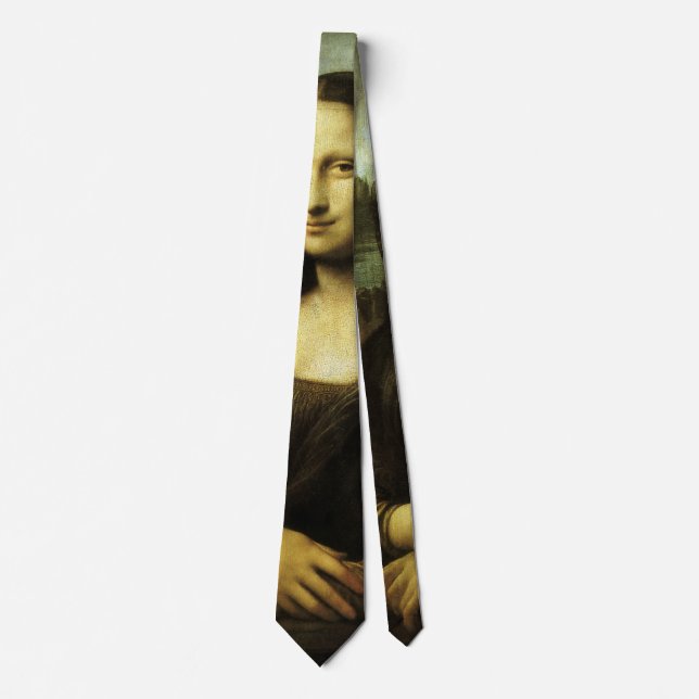 Leonardo da Vinci's Mona Lisa, Renaissance Art Tie (Front)