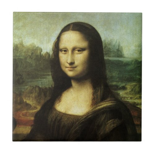 Leonardo da Vincis Mona Lisa Renaissance Art Tile