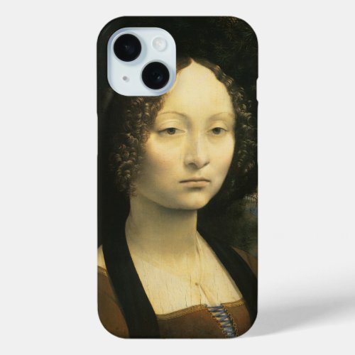 Leonardo da Vincis Portrait of Ginevra Benci iPhone 15 Case