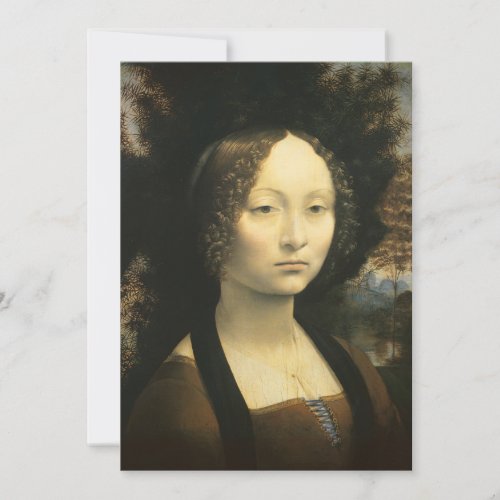 Leonardo da Vincis Portrait of Ginevra Benci Invitation