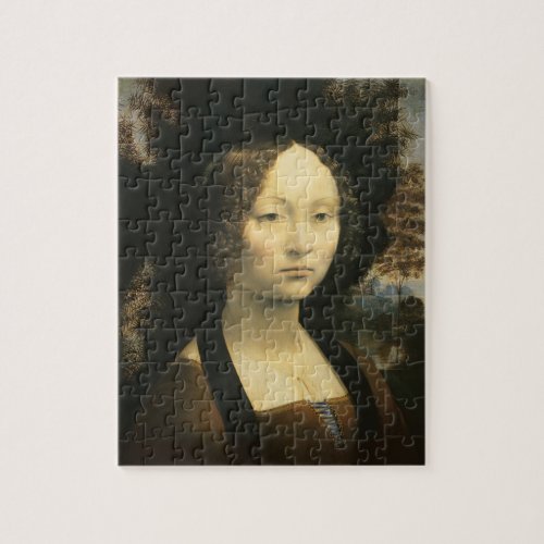Leonardo da Vincis Portrait of Ginevra Benci Jigsaw Puzzle