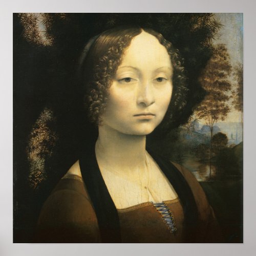 Leonardo da Vincis Portrait of Ginevra Benci Poster
