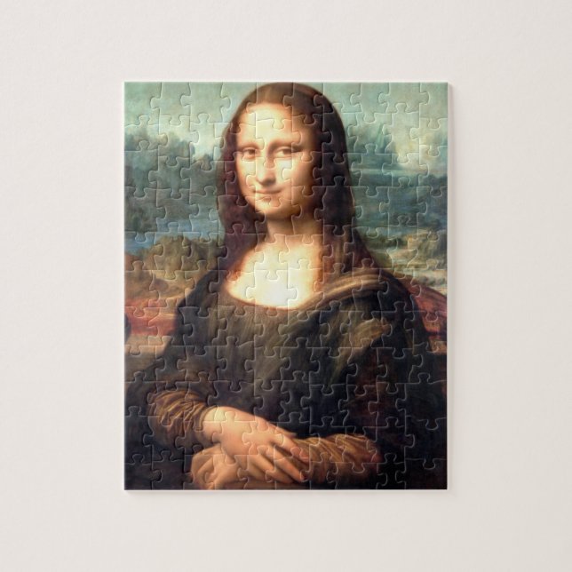 Leonardo da Vinci's Portrait of Mona Lisa  Jigsaw  Puzzle (Vertical)