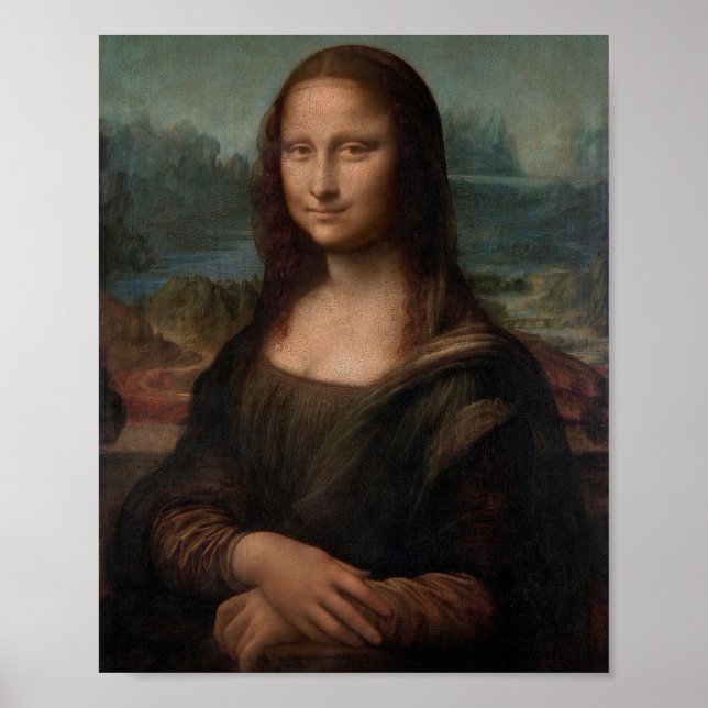 Leonardo da Vinci's Portrait of Mona Lisa Poster (Front)