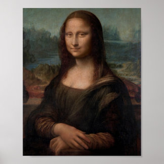 Leonardo da Vinci's Portrait of Mona Lisa Poster