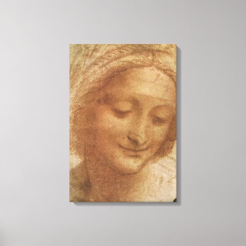 Leonardo da Vincis Portrait of Saint Anne Study Canvas Print