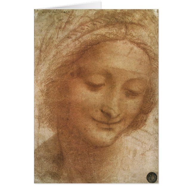 Leonardo da Vinci's Portrait of Saint Anne Study Cards (Front)