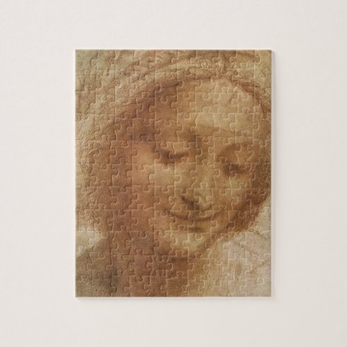 Leonardo da Vincis Portrait of Saint Anne Study Jigsaw Puzzle