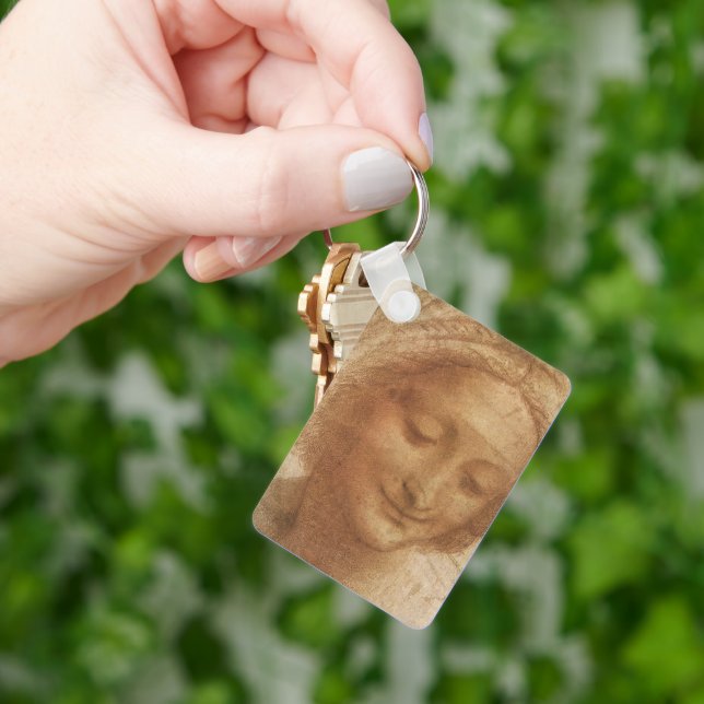 Leonardo da Vinci's Portrait of Saint Anne Study Keychain (Hand)