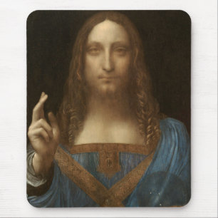 Leonardo da Vinci's Salvator Mundi (Jesus Christ) Mouse Pad