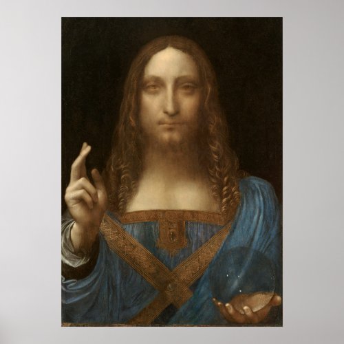 Leonardo da Vincis Salvator Mundi Jesus Christ Poster