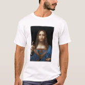 Leonardo da Vinci Salvator Mundi Black T-Shirt | Zazzle