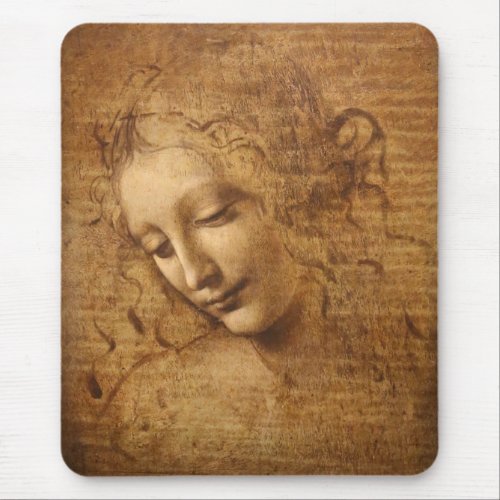 Leonardo da Vincis Scapigliata Head of a Woman Mouse Pad
