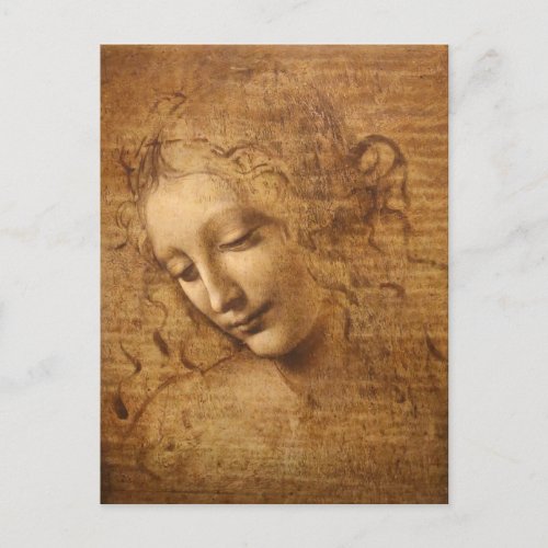 Leonardo da Vincis Scapigliata Head of a Woman Postcard