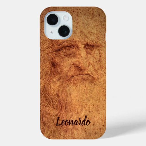 Leonardo da Vincis Self Portrait Renaissance Art iPhone 15 Case