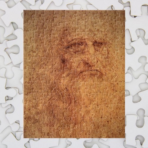 Leonardo da Vincis Self Portrait Renaissance Art Jigsaw Puzzle