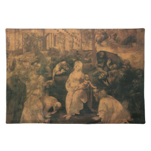 Leonardo da Vinci's The Adoration of the Magi Cloth Placemat