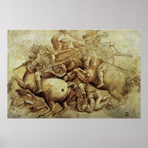 Leonardo da Vincis The Battle of Anghiari Poster
