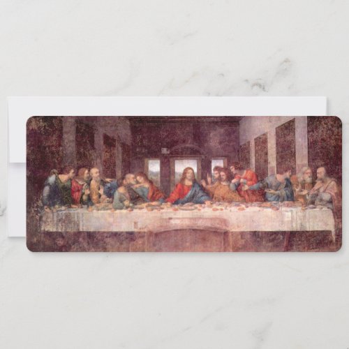 Last Supper by Leonardo da Vinci, Renaissance Art Custom Invites