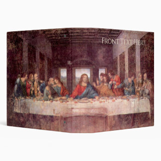 Leonardo da Vinci's The Last Supper 3 Ring Binder