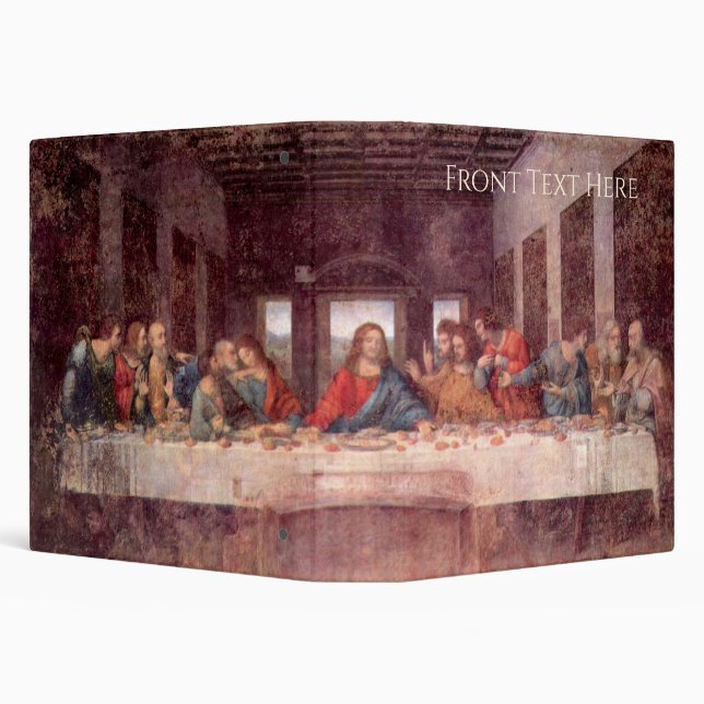 Leonardo da Vinci's The Last Supper 3 Ring Binder (Background)