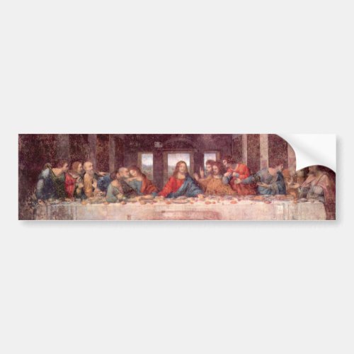 Leonardo da Vincis The Last Supper Bumper Sticker