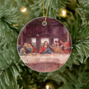 Leonardo da Vinci's The Last Supper Ceramic Ornament