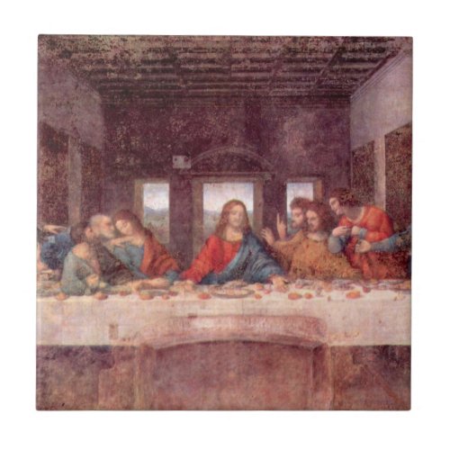 Leonardo da Vincis The Last Supper Ceramic Tile