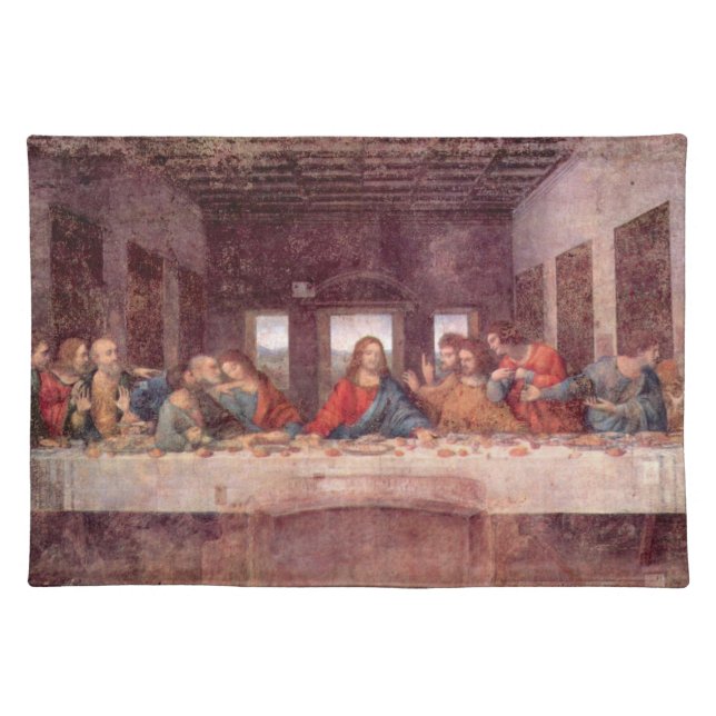 Leonardo da Vinci's The Last Supper Cloth Placemat (Front)