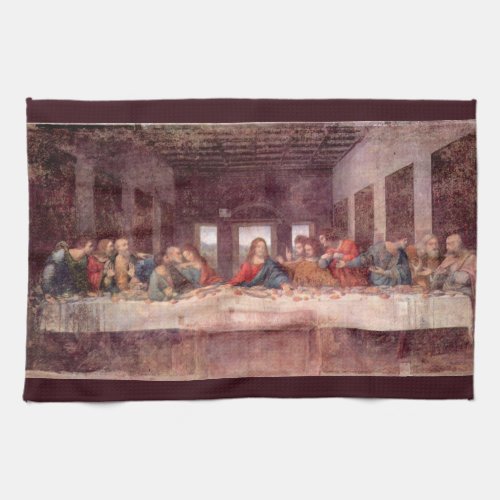 Leonardo da Vincis The Last Supper Kitchen Towel