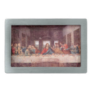 Leonardo da Vinci's The Last Supper Rectangular Belt Buckle