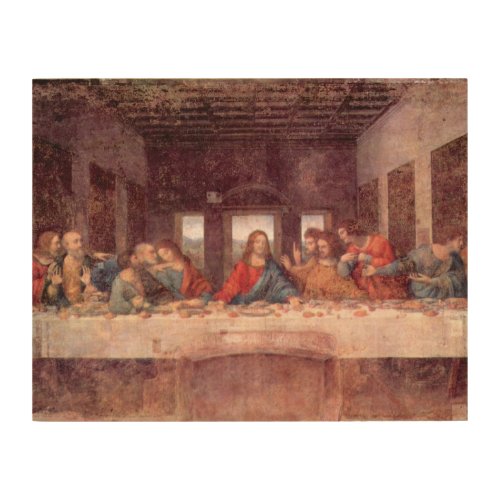 Leonardo da Vincis The Last Supper Wood Wall Decor