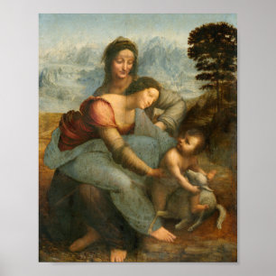 Leonardo da Vinci's The Virgin and Child Poster