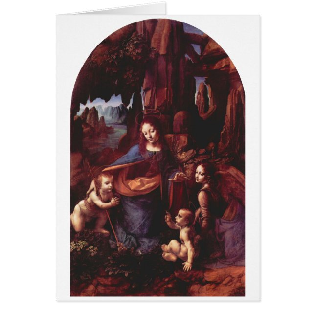 Leonardo da Vinci's Virgin (Madonna) of the Rocks Cards (Front)