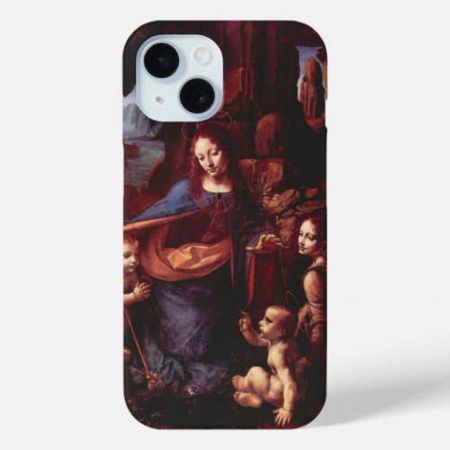 Leonardo da Vincis Virgin Madonna of the Rocks iPhone 15 Case