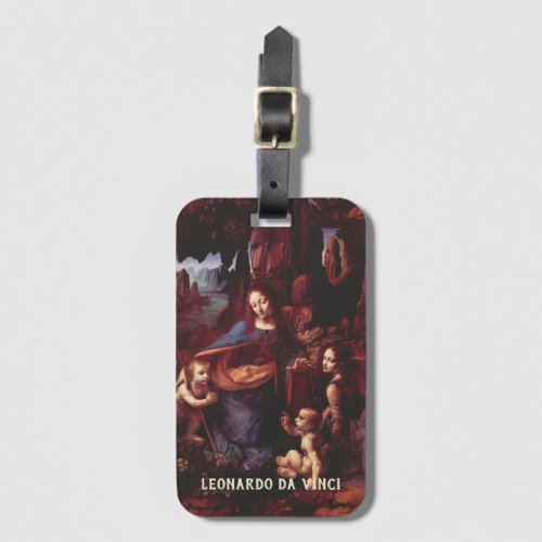 Leonardo da Vincis Virgin Madonna of the Rocks Luggage Tag