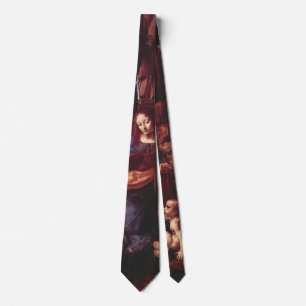 Leonardo da Vinci's Virgin (Madonna) of the Rocks Neck Tie