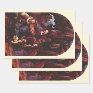 Leonardo da Vinci's Virgin (Madonna) of the Rocks Wrapping Paper Sheets