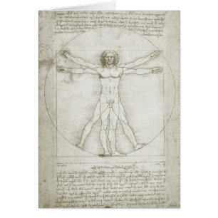Leonardo da Vinci's Vitruvian Man Cards