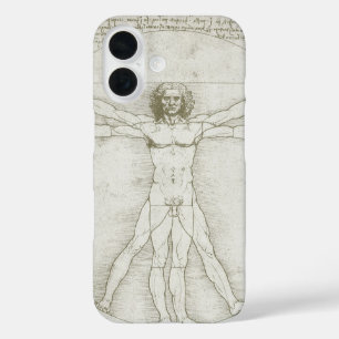 Leonardo da Vinci's Vitruvian Man iPhone 16 Case