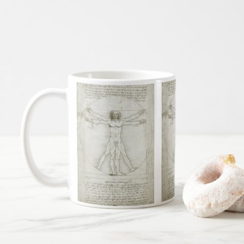 Leonardo da Vincis Vitruvian Man Coffee Mug