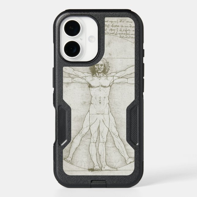 Leonardo da Vinci's Vitruvian Man Otterbox iPhone Case (Back)