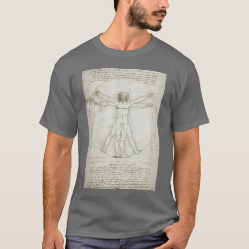 Leonardo da Vincis Vitruvian Man T_Shirt