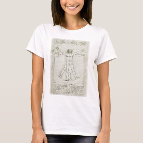 Leonardo da Vincis Vitruvian Man T_Shirt