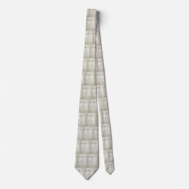 Leonardo da Vinci's Vitruvian Man Tie (Front)