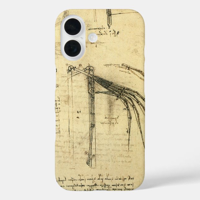 Leonardo da Vinci's Wing on Flying Machine Sketch Case-Mate iPhone Case (Back)