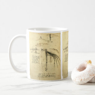 Leonardo da Vinci's Wing on Flying Machine Sketch Coffee Mug