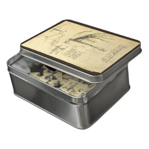 Leonardo da Vinci's Wing on Flying Machine Sketch Jigsaw Puzzle